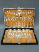 A six place setting canteen of King's pattern cutlery