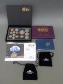 A collection of coin sets and modern crowns to include Millennium £5 cover, uncirculated 1970 set,