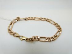 A 9ct gold bracelet, 5.