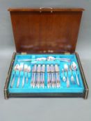 A six place setting canteen of Philip Ashberry De Milo pattern cutlery