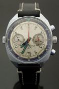 Russian Wtypmahckne gentleman's chronograph wristwatch with date aperture at 6 o'clock,