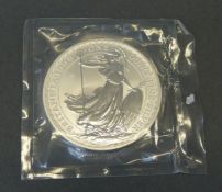 A 1999 silver UK Britannia coin
