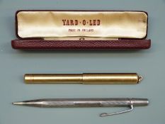 A gold plated 'Swan Pen' by Mabie Todd and Co,