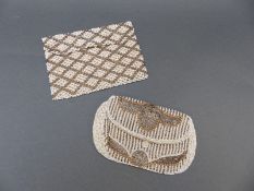 Two possibly Art Deco era beadwork purses/ evening bags