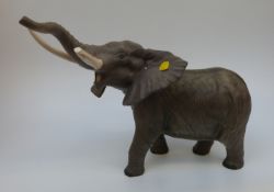 Beswick large elephant in matt glaze