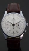 Fellow Watch Chronographe Suisse gentleman's chronograph wristwatch with black hands and Arabic