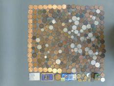 A collection of UK coinage with some silver content,