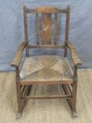 A child's rocking chair