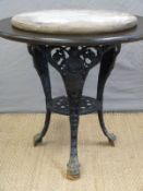 Britannia pub table with cast iron base