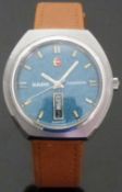 Rado Companion gentleman's automatic wristwatch with day and date aperture, luminous hands,