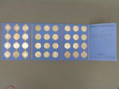 Hirschhorn coin album containing thirty six UK halfcrowns,