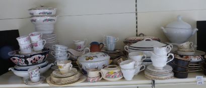 A very large collection of ceramics including Royal Worcester Evesham, boxed Royal Worcester plates,