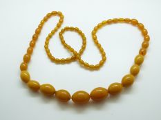 An amber style necklace