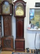 John Cameron and Son Kilmarnock, mid to late 19thC 8-day long cased clock in mahogany case,