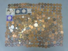 A collection of UK coinage including William III and George III,