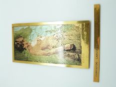 A limited edition 18ct gold Fernando Carcupino picture