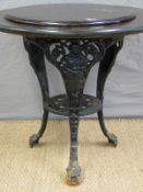 Britannia pub table with cast iron base
