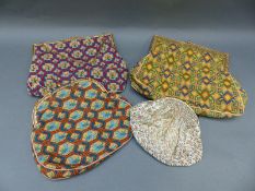 Four vintage evening bags