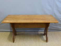 An oak refectory table,