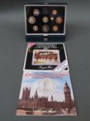 Two deluxe cased Royal Mint coin sets 1984 and 1985,
