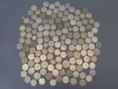 Approximately 1596g of largely UK pre-1947 silver coinage