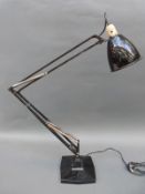 A vintage Terry's anglepoise desk or machinist's lamp