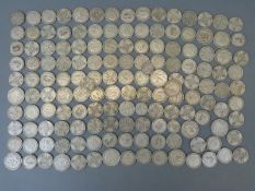 Approximately 1685g pre 1947 UK silver coinage