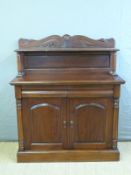 A Victorian mahogany chiffonier,