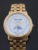 Blancpain Villeret 18ct gold triple calendar gentleman's automatic wristwatch, ref 6395,