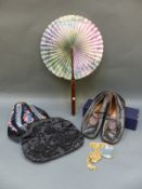 A pair of vintage leather child's ballet shoes, W.