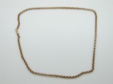 A 9ct gold chain/ necklace, 5.