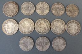 A small collection of WWI era silver coinage,