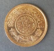 A Middle Eastern gold coin, 8.