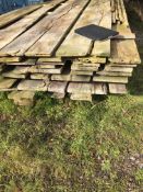 Approximately 80 cubic feet of Burmese teak in various lengths and widths including 17ft, 8ft etc.