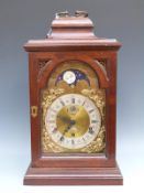 Philip Lee, Washpool, home-built three train shelf/bracket style clock in mahogany case.