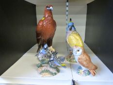 Beswick Cockatoo, Golden Eagle whisky decanter,