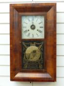 Seth Thomas late 19thC American wall clock in ogee case,