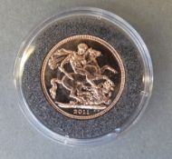 A 2011 gold full sovereign