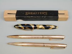 Sheaffer fountain pen with marbled body,