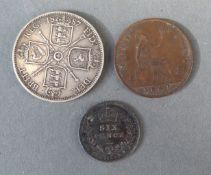 Queen Victoria 1887 jubilee head florin,