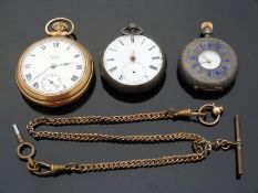 Two hallmarked silver cased pocket watches,