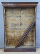 A rosewood bookcase with adjustable shelves,