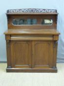 A Victorian mahogany chiffonier,