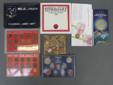 Various UK and Channel Island coin sets etc.