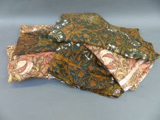 A quantity of William Morris fabrics and curtains