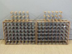 Four wine racks,