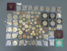 A collection of modern crowns including Festival of Britain, 1953 Coronation, Churchill,