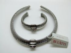 A Bulatti necklace and bracelet
