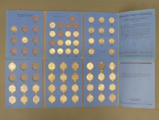 Whitman and Hirschhorn coin albums containing UK florins and shillings, all pre 1947 bar one florin,