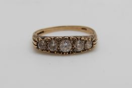 Two 9ct gold rings, 3.